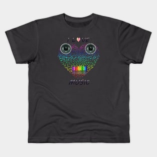 I Love Music Kids T-Shirt